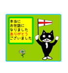 日本猫銀ちゃん国際信号旗バージョン5（個別スタンプ：37）