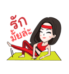 HiSo Girl (Fitness ＆ YoGa)（個別スタンプ：9）