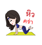 HiSo Girl (Fitness ＆ YoGa)（個別スタンプ：35）