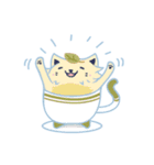 Cup Cat ＆ Cake Cat（個別スタンプ：1）