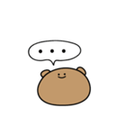 無表情なクマちゃん（個別スタンプ：18）