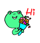 Poor frog frog speech（個別スタンプ：16）