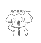 Koala feels sorry（個別スタンプ：11）