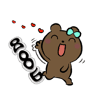 Doodle Bear-daily languages（個別スタンプ：40）