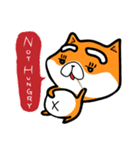 Orange=a fat puppy(English Version)（個別スタンプ：2）