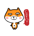 Orange=a fat puppy(English Version)（個別スタンプ：3）