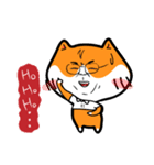 Orange=a fat puppy(English Version)（個別スタンプ：6）