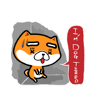 Orange=a fat puppy(English Version)（個別スタンプ：8）