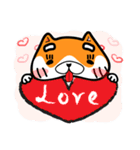 Orange=a fat puppy(English Version)（個別スタンプ：12）