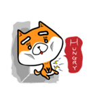 Orange=a fat puppy(English Version)（個別スタンプ：13）