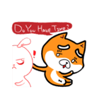 Orange=a fat puppy(English Version)（個別スタンプ：19）