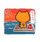 Orange=a fat puppy(English Version)（個別スタンプ：23）