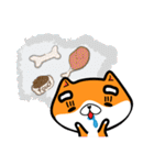 Orange=a fat puppy(English Version)（個別スタンプ：29）