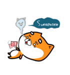 Orange=a fat puppy(English Version)（個別スタンプ：30）