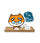 Orange=a fat puppy(English Version)（個別スタンプ：31）