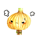 Onion and a twin eggplant（個別スタンプ：3）