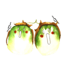 Onion and a twin eggplant（個別スタンプ：7）