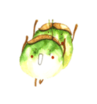 Onion and a twin eggplant（個別スタンプ：8）