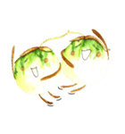 Onion and a twin eggplant（個別スタンプ：17）