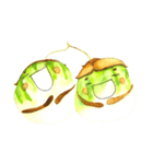 Onion and a twin eggplant（個別スタンプ：23）