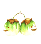 Onion and a twin eggplant（個別スタンプ：24）