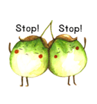 Onion and a twin eggplant（個別スタンプ：25）