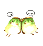 Onion and a twin eggplant（個別スタンプ：26）