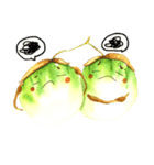 Onion and a twin eggplant（個別スタンプ：27）