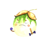 Onion and a twin eggplant（個別スタンプ：31）