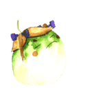 Onion and a twin eggplant（個別スタンプ：32）