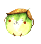 Onion and a twin eggplant（個別スタンプ：36）