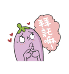 Mr. Eggplant likes to rip on people 2.（個別スタンプ：40）