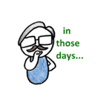 Daily Dialogue of Glasses Boy And Girl-E（個別スタンプ：6）