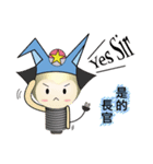 light bulb girl（個別スタンプ：21）