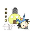 light bulb girl（個別スタンプ：34）