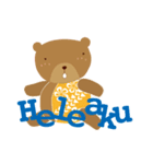 Aloha Girl ＆ Bear【ハワイ語】（個別スタンプ：11）