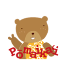 Aloha Girl ＆ Bear【ハワイ語】（個別スタンプ：37）