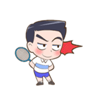 Badminton free style by Memee.（個別スタンプ：18）