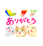 幸せのネコとトリ♪ ～毎日使えることば～（個別スタンプ：8）