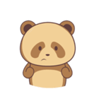 cute brown panda（個別スタンプ：2）