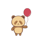 cute brown panda（個別スタンプ：5）