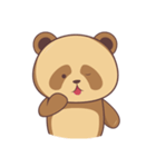 cute brown panda（個別スタンプ：6）