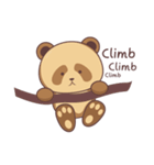 cute brown panda（個別スタンプ：12）