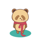 cute brown panda（個別スタンプ：18）