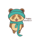 cute brown panda（個別スタンプ：23）