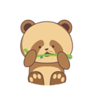 cute brown panda（個別スタンプ：25）