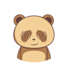 cute brown panda（個別スタンプ：32）