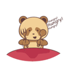 cute brown panda（個別スタンプ：33）