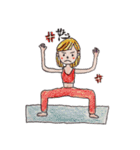 YOGA 球ちゃん（個別スタンプ：10）