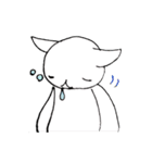 白にゃんと一緒！（個別スタンプ：34）